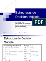 Estructura y Ejercicion Desicion Multiple