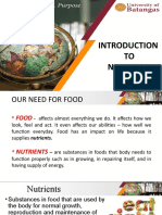 Introduction To Nutrition 1