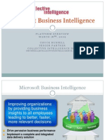 Microsoft Business Intelligence - Platform Overview