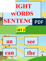 Sight Words Sentenceset 2