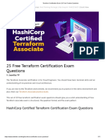Terraform Certification Exam - 25 Free Practice Questions