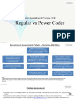 New Recruitment Process COE: Regular vs Power Coder