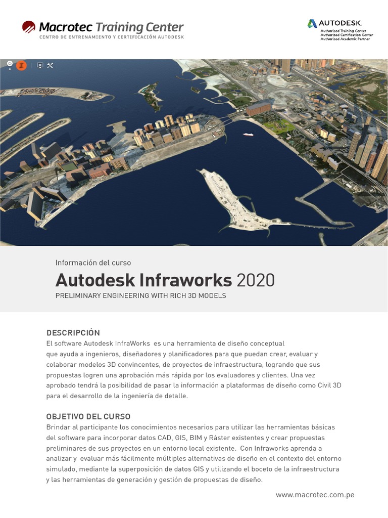 Curso Básico de Autodesk InfraWorks 2020 | PDF | Cad automático | Software