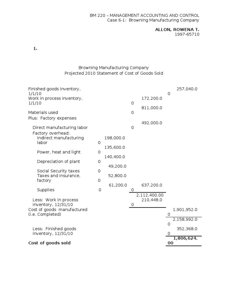 CASE 61 Browning Manufacturing Company 2 PDF
