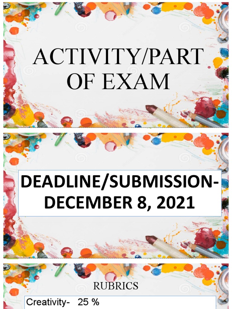 Aa Activity and Part of Exam | PDF