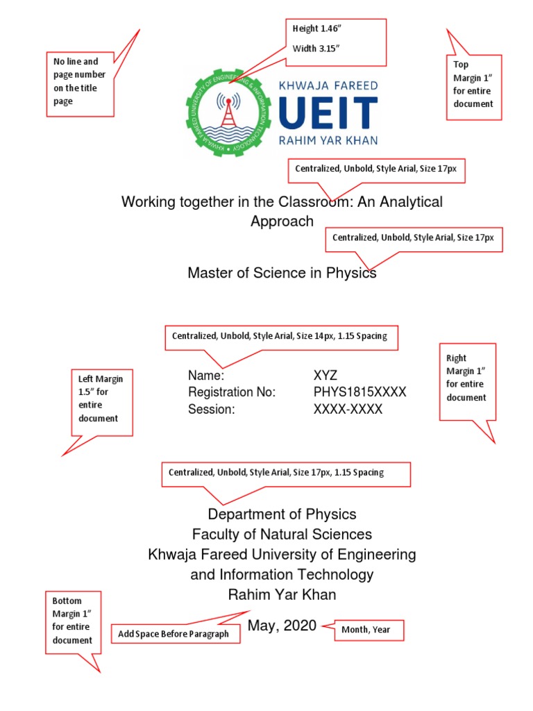 Thesis Template Guide Pdf Thesis