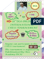 33rd DCA International Chess Tournament Easy Pay