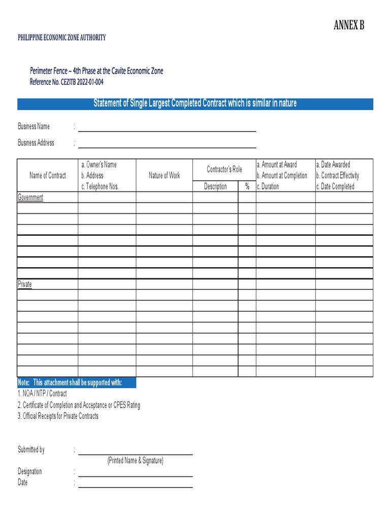 Annex B-SLCC | PDF | Business