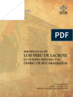 Portada Resumen Importancia de Luis Peru de Lacroix en Nuestra Historia