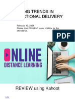 Online Distance Learning