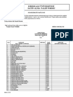 Peri̇odontoloji̇ Sarf Malzeme Talep Formu