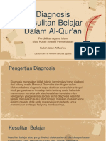 Diagnisis Kesulitan Belajar Dalam Al-Qur'An