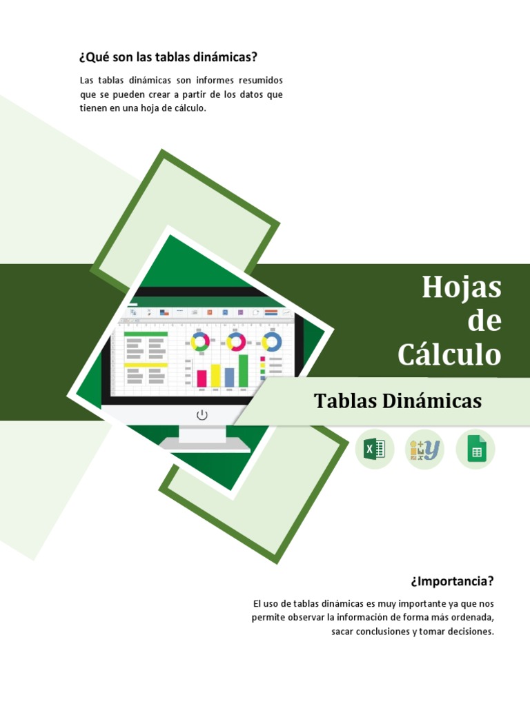 Tablas Dinamicas PDF Microsoft Excel Hoja de cálculo
