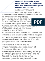 DNP - Seis Ejes Temáticos Que Serán La Base Del PND