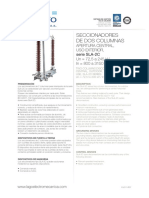 Seccionadores de dos columnas SLA-2C para exteriores de 72,5 a 245 kV