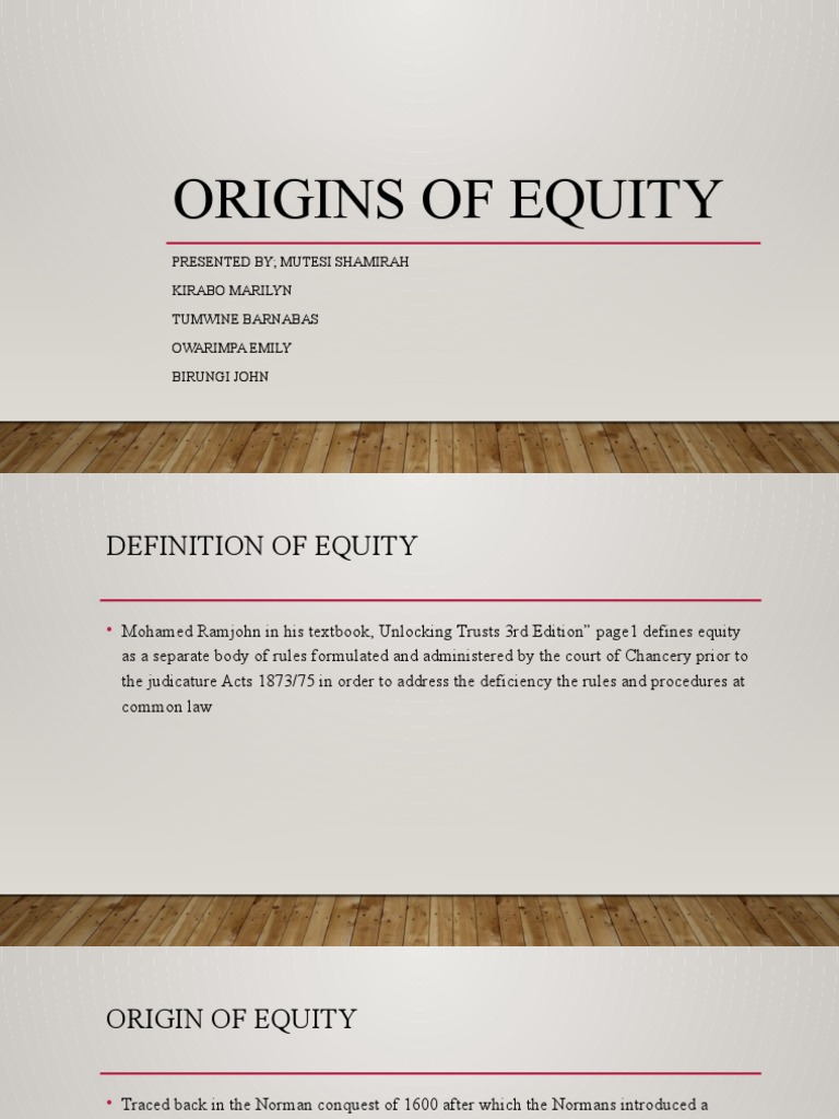 Group C Ppt Equity Pdf Equity Law Common Law