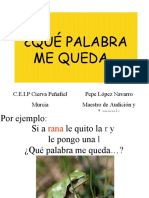 ¿Que Palabra Me Queda...