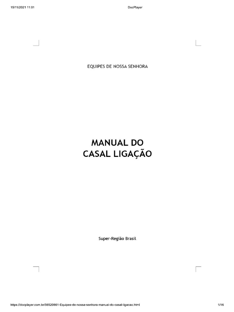 Manual Do Casal Ligação Pdf