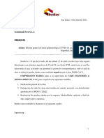 Informe de Alerta Epidemiológica, en Proyecto - MS Ricardo Angulo. 19-04-2021