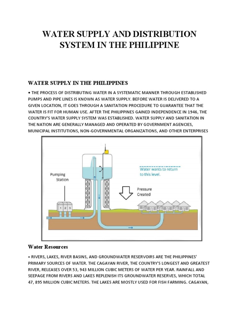 Water Supply and Distribution System in The Philippine | PDF | Dam ...