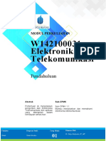 Modul 1 - Pendahuluan - Elektronika Telekomunikasi - Setiyo Budiyanto
