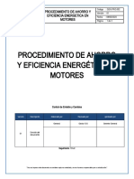 GEN - Pro.005 Procedimiento de Ahorro y Eficiencia Energetica en Motores