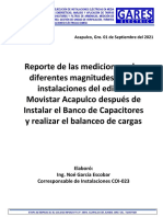 Reporte de Trabajos Realizados A Central