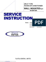 Fujitsu ASYA12LGC Service Instruction