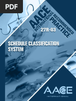 27R-03 - Schedule Classification System