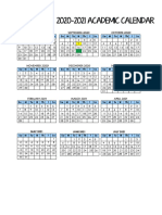 PDF School Calendar One Page - 3 Designs - by Lovely Planner - 0001