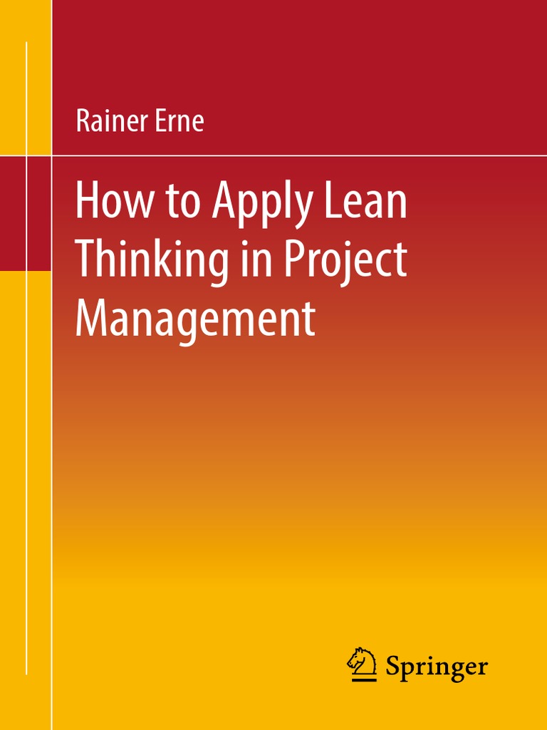 How to apply lean thinking in project management pdf project