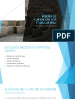 Diseño captación lateral