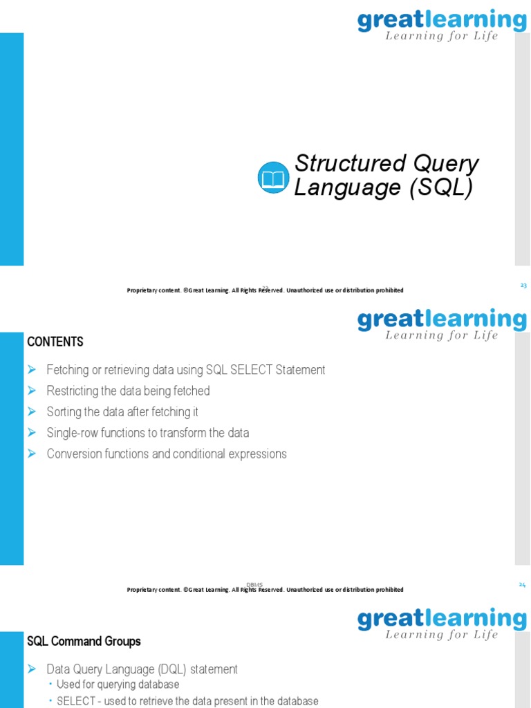 SQL Concepts and Codebook | PDF | Computer Data | Data Management