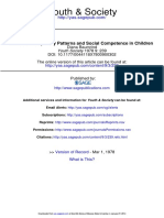 BAUMRIND Parental Disciplinary Patterns and Social Competence in Children