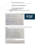 Primer Examen Parcial de Estructuras Hidráulicas