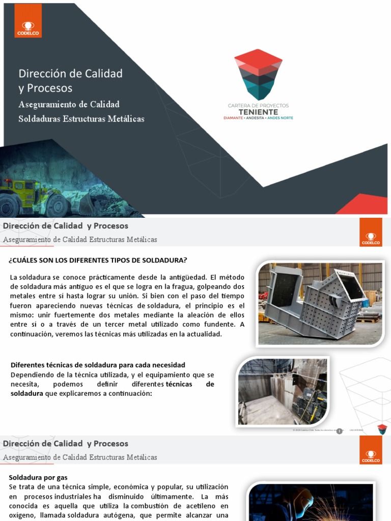 Calidad En Soldadura De Estructuras Pdf Soldadura Construcción