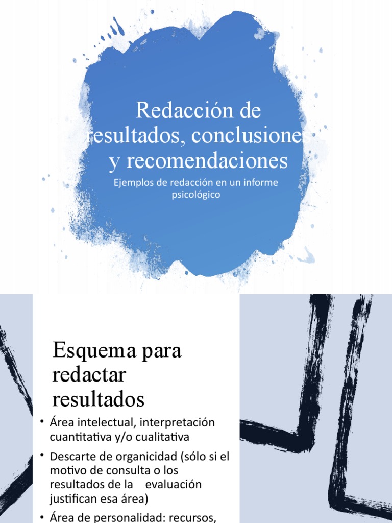 Ejemplos de Conclusiones y Recomendaciones | PDF | Sicología ...
