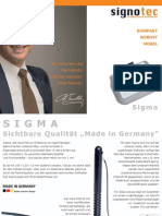 signotec Produktflyer Signaturpad Sigma (dt.)