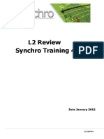 L2 Review Synchro Training 4 4