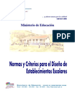 Normas y Criterios para El Diseno de Establecimientos Escolares 2008