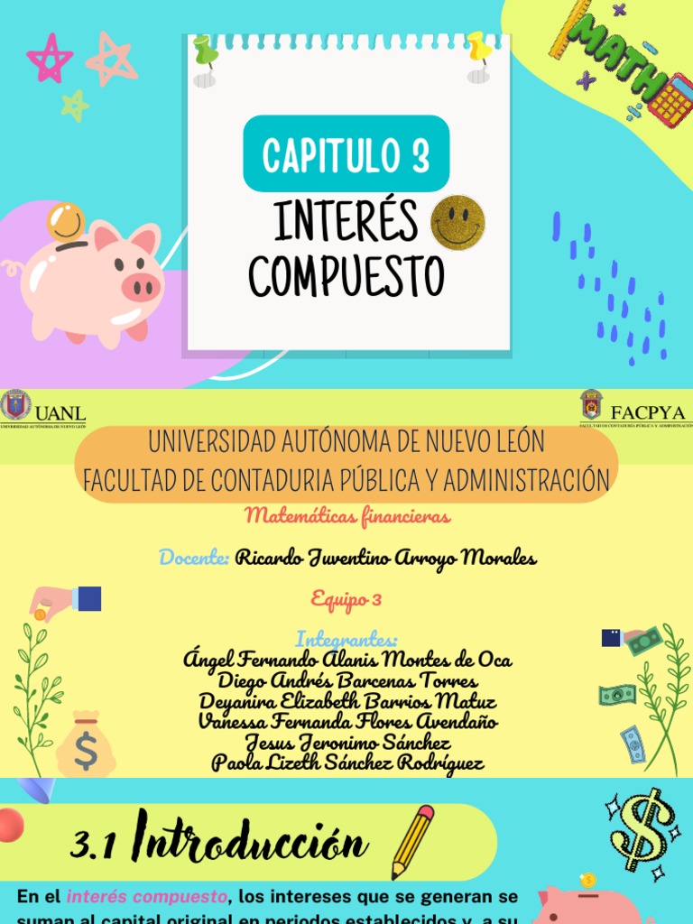 Interés Compuesto en Matemáticas Financieras | PDF | Interés | Tasas de ...