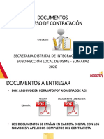Documentos Proceso de Contratación 2020