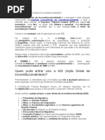 Legitimados para ADI e ADC na CF | PDF