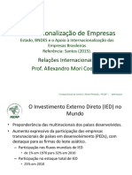 Estado, BNDES e Internacionalização Das Empresas Brasileiras