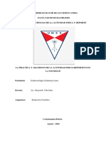 La práctica y abandono de la actividad físico-deportiva en la sociedad