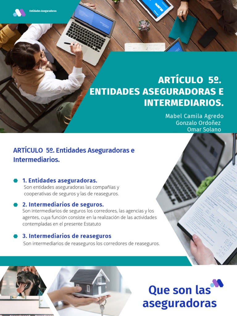 Entidades Aseguradoras e Intermediarios | PDF | Seguro | Reaseguro