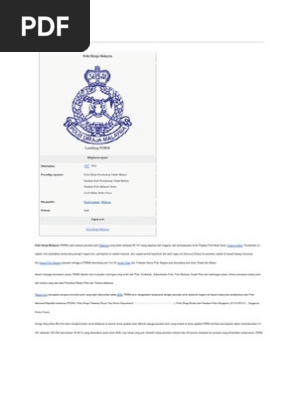 Polis Diraja Malaysia Pdf