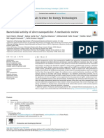 Bactericidal Activity of Silver Nanoparticles - A Mechanistic Review