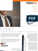 signotec Product Flyer Signaturepad Sigma (eng.)