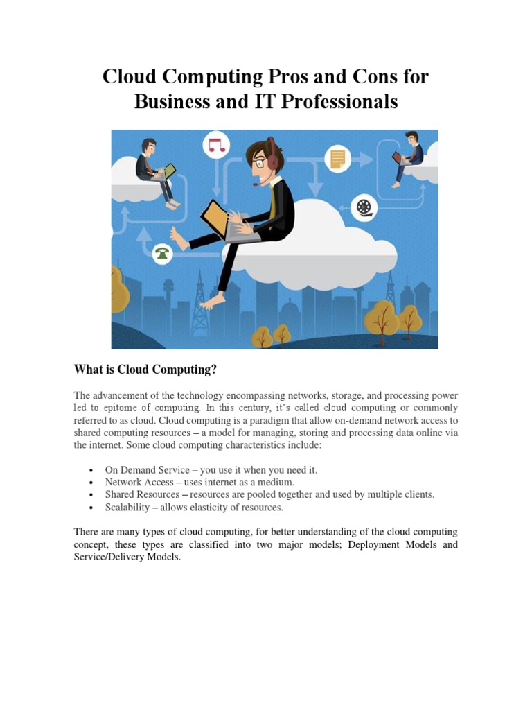 Cloud Computing Pros and Cons For Business and IT Professionals | PDF